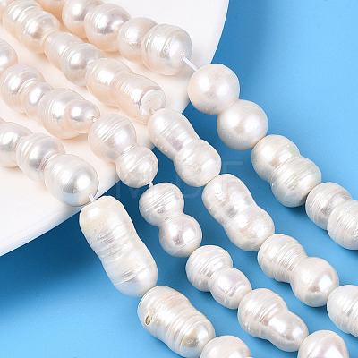 Natural Baroque Keshi Pearl Beads Strands PEAR-S020-O03-1