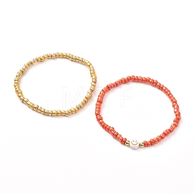 Glass Seed Beaded Bracelets BJEW-JB06648-1