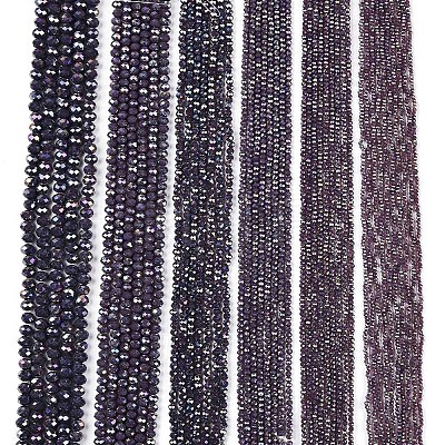 Electroplate Glass Beads Strands EGLA-A044-P4mm-B11-1