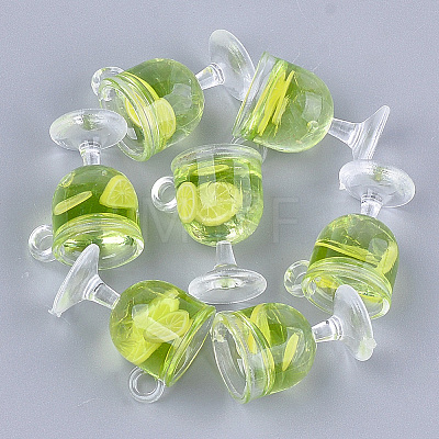 Resin Cup Pendants X-CRES-S359-11A-1
