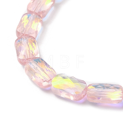 Transparent Electroplate Glass Beads Strands EGLA-I017-03-AB02-1