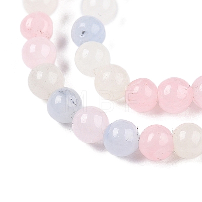 Dyed Natural White Jade Beads Strands G-T140-4mm-A03-1