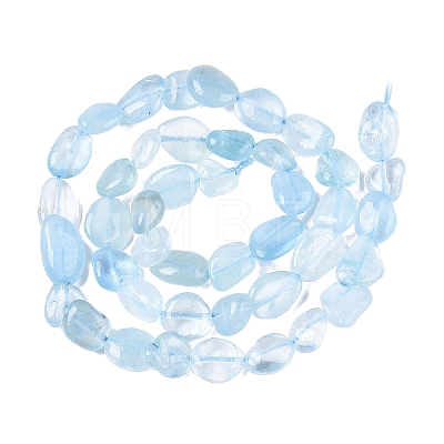 Natural Aquamarine Beads Strands X-G-R445-8x10-36-1