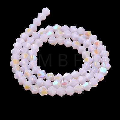 Imitation Jade Electroplate Glass Beads Strands X-GLAA-F029-J4mm-D02-1