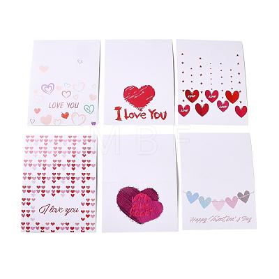 Rectangle Paper Greeting Cards DIY-F096-01-1