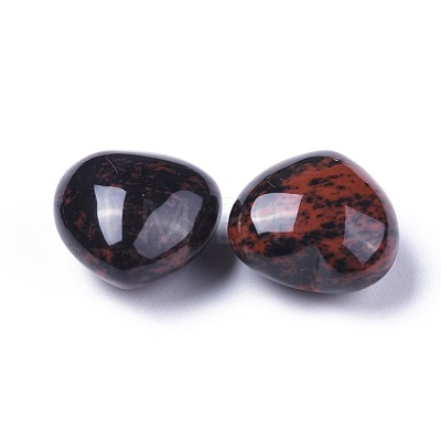 Natural Mahogany Obsidian Heart Love Stone G-F659-B24-1