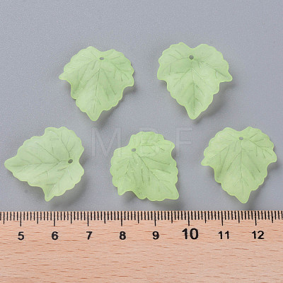 Autumn Theme Transparent Frosted Acrylic Pendants PAF002Y-18-1