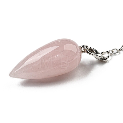 Natural Rose Quartz Bullet Charm G-Q1002-07P-11-1
