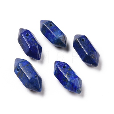 Natural & Synthetic Mixed Gemstone Double Terminal Pointed Pendants G-C007-02A-1