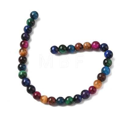Natural Tiger Eye Beads Strands G-G101-6mm-6-1