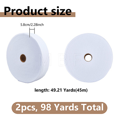 Non-woven Fabrics Ribbons SRIB-WH0011-453-1