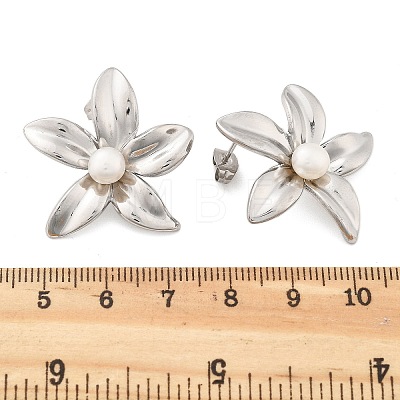 304 Stainless Steel Stud Earrings EJEW-S246-05P-1