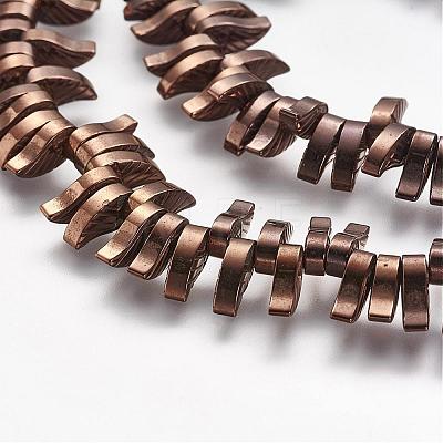 Non-magnetic Synthetic Hematite Beads Strands G-P218-12-05-1