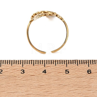 304 Stainless Steel Cuff Open Rings SA-CBAD22F-01G-E-1