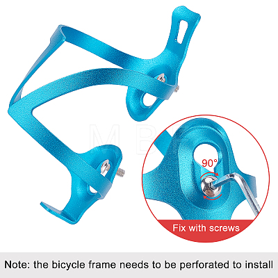 Aluminum Alloy Bicycle Drink Water Bottle Cup Holder Cage AJEW-WH0143-30E-1