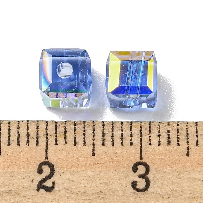 Electroplate Glass Beads EGLA-Z004-04A-08-1