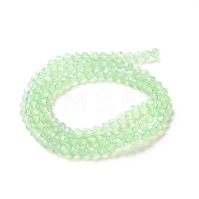 Baking Paint Transparent Glass Beads Strands DGLA-A034-J4MM-D02-1