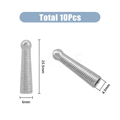 10Pcs Alloy Cord Ends FIND-FH0006-77-1