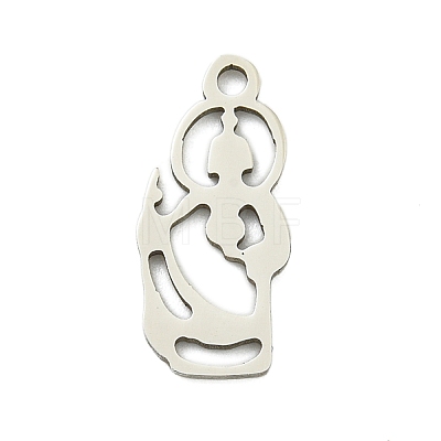 Non-Tarnish 201 Stainless Steel Pendants STAS-M015-04P-1