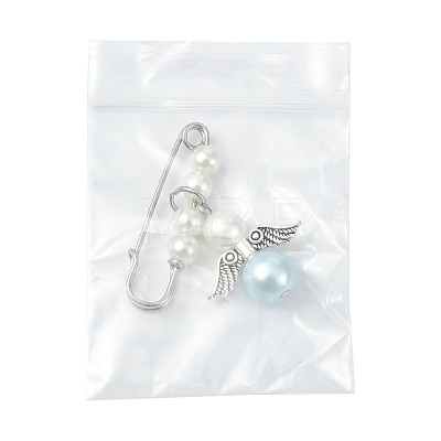 Iron Safety Pin Brooch JEWB-FS00003-1