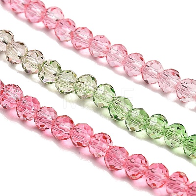 Transparent Painted Glass Beads Strands DGLA-A034-T4mm-A18-1