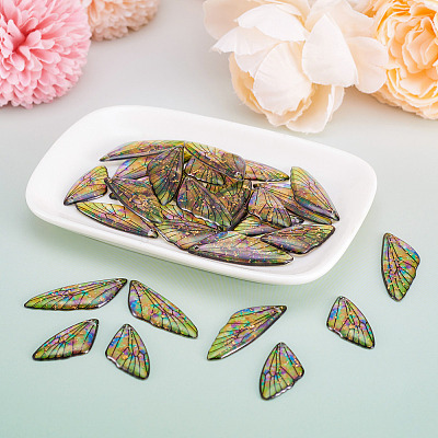 Transparent Resin Wing Pendants Set RESI-TAC0021-01A-1