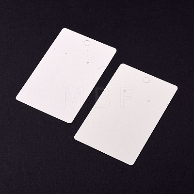 Rectangle Paper One Pair Earring Display Cards with Hanging Hole CDIS-YW0001-04-1