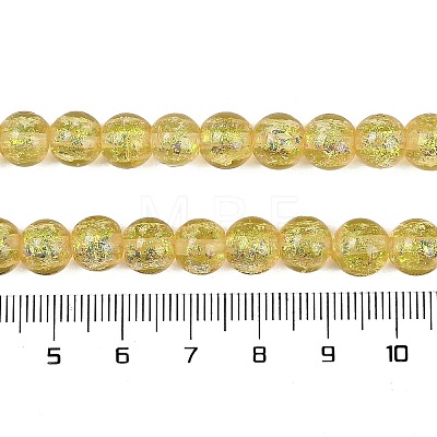 Handmade Foil Lampwork Beads Strands FOIL-K003-06A-09-1