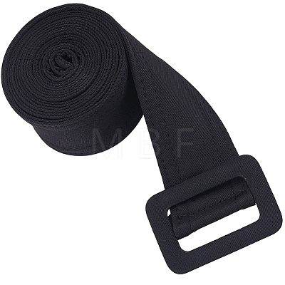 1Pc Cloth Waist Belts with Alloy Buckles for Coat AJEW-GF0015-07C-1