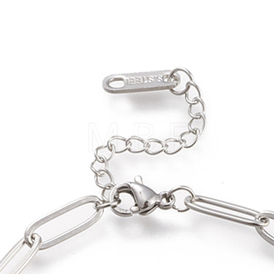 304 Stainless Steel Link Bracelets STAS-D152-03P-1
