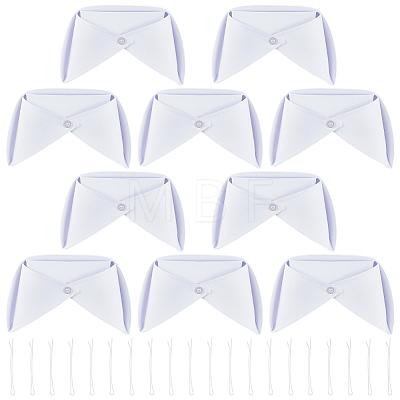 10Pcs Cotton Nurse Hat AJEW-CN0007-43-1