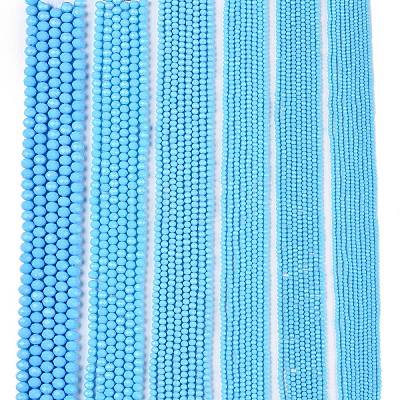 Opaque Solid Color Imitation Jade Glass Beads Strands EGLA-A044-P2mm-D08-1