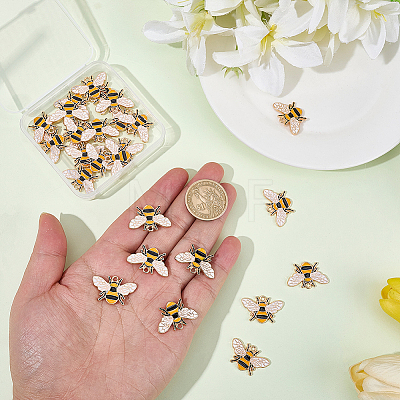 30Pcs Alloy Enamel Pendants ENAM-BM0001-47-1