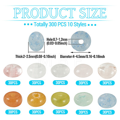 300Pcs 10 Styles Natural & Synthetic Mixed Gemstone Beads G-TA0003-09-1