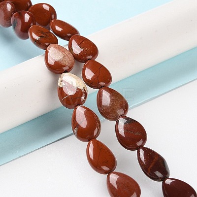 Natural Red Jasper Beads Strands G-K357-A04-01-1