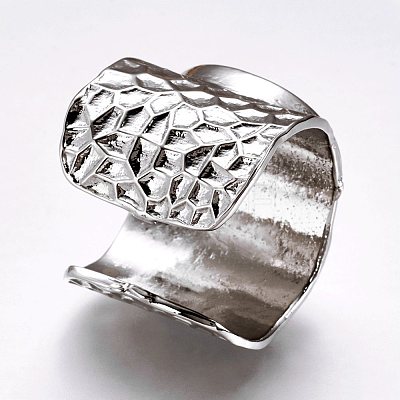 Cuff Brass Pad Finger Ring Settings LS-KK-E703-01P-1