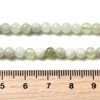 Natural New Jade Beads Strands X-G-K340-A01-4mm-1