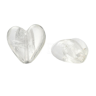 Handmade Silver Foil Glass Beads X-FOIL-R050-28x15mm-10-1