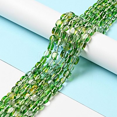 Electroplated Synthetic Moonstone Beads Strands G-P473-A01-M-1