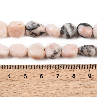 Natural Pink Zebra Jasper Beads Strands GG-CBA787B-A06-1
