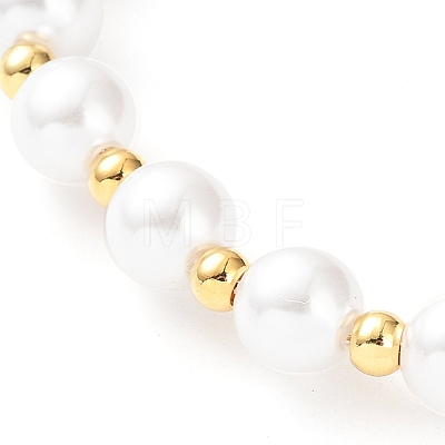 Plastic Pearl Beaded Necklace NJEW-F317-04G-1
