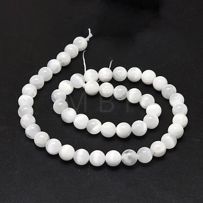 Natural Selenite Beads Strands G-O201A-02B-1
