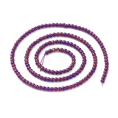 Electroplate Glass Beads Strands EGLA-K014-A-FP03-1
