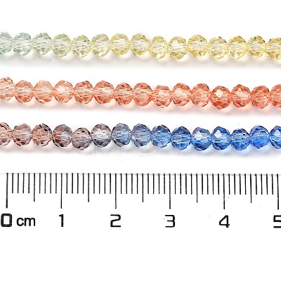 Transparent Painted Glass Beads Strands X1-DGLA-A034-T3mm-A02-1