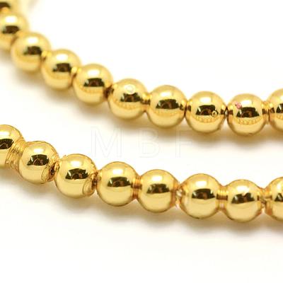 Electroplate Non-magnetic Synthetic Hematite Beads Strands G-P194-01-4mm-03-1