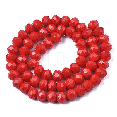Opaque Solid Color Imitation Jade Glass Beads Strands LS-EGLA-A044-P4mm-D22-1