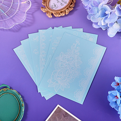 6 Sheets Luminous Paper Tattoo Stickers STIC-TAC0001-007B-1