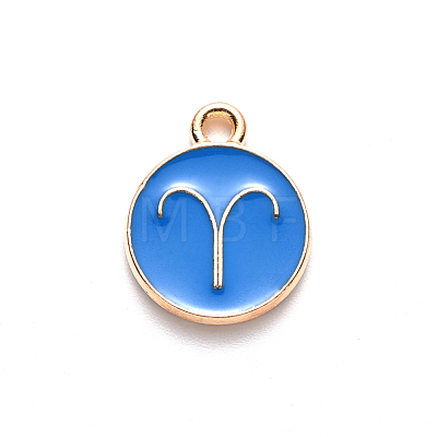 Alloy Enamel Pendants ENAM-S124-01A-02A-1