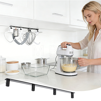 1Pc Iron Stand Mixer Attachment Storage Organizer AJEW-PH0010-14-1