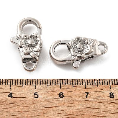 Brass Lobster Claw Clasps X-KK-R216-18B-P-1